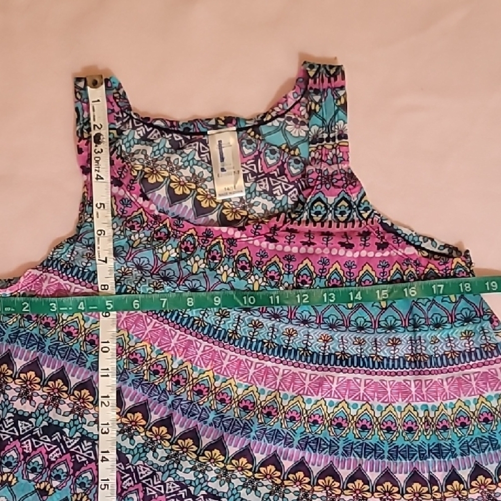 0842. Swimsuitsforall ~ Multicolor Floral Fabric ~ Coverup ~ 14/16 ~💜 - Picture 7 of 10